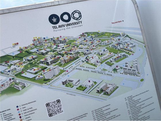 特拉维夫大学校区地形图